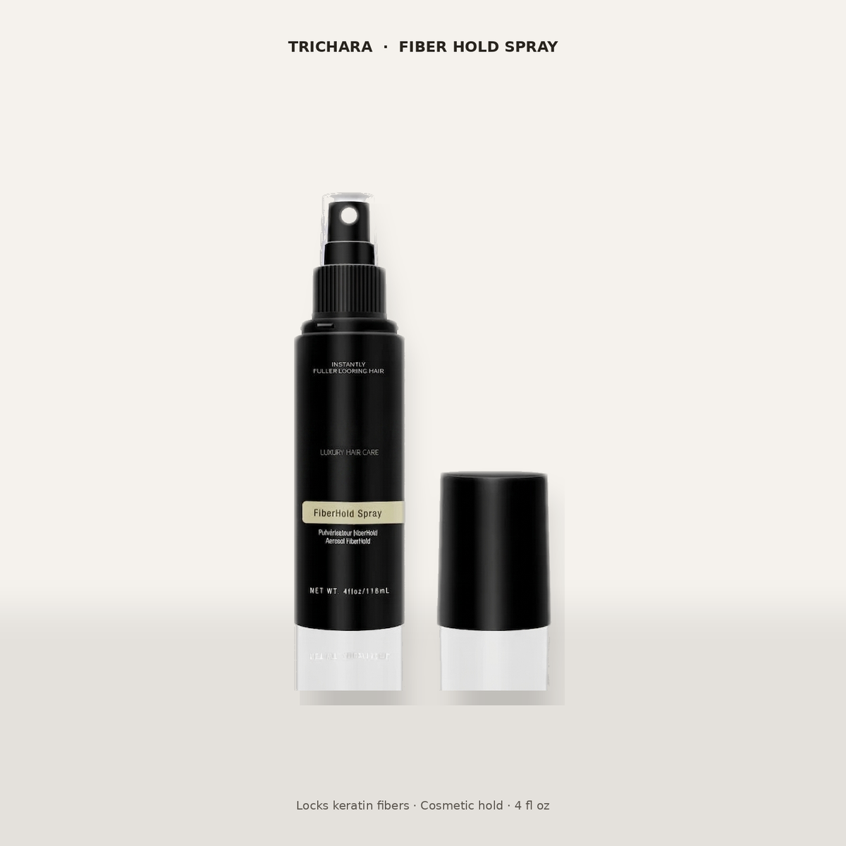Trichara Fiber Hold Spray — real bottle, 4 fl oz